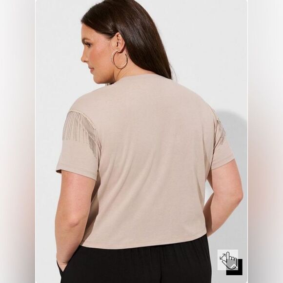 Torrid KISS Relaxed Fit Cotton Crop
Tassel Tee - Picture 3 of 10